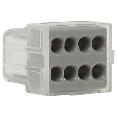 Borne automatique DebFlex pour 8 conducteurs de section 1,5 à 2,5 mm² - lot de 6 pièces