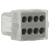 Borne automatique DebFlex pour 8 conducteurs de section 1,5 à 2,5 mm² - lot de 6 pièces