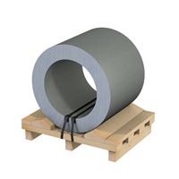 Bobine de zinc prePatina clair Eco Zinc Rheinzink - pour couverture de toit et bardage - ép. 0,65 MM - 0,50 M - longueur 31,00 M