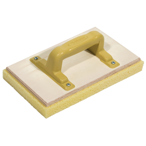 Taloche éponge rectangulaire sur plateau bois - Taliaplast - 25,0 CM x 14,0 CM - ép.mousse 2,50 CM