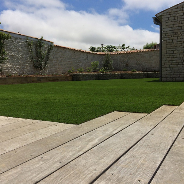 Gazon synthétique vert foncé - Diamond 3D Exelgreen - Garantie 10 ans - Hauteur 25,00 MM
