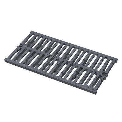 Grille pour caniveau en fonte C250 PMR - 750,0 mm x 400,0 mm - Hauteur 60,00 mm - Largeur de caniveau 280 à 350 mm
