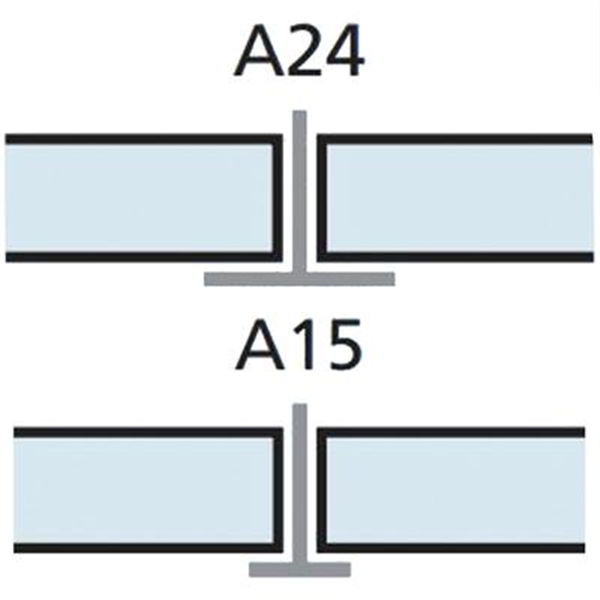 Dalle de plafond acoustique blanche - Artic - Bords A (droits) - 600,0 MM x 600 MM - ép.15,00 MM