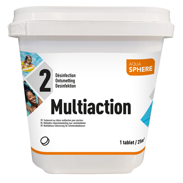 Chlore Multi-Fonctions Galet 250 g. AQUASPHERE  5kg