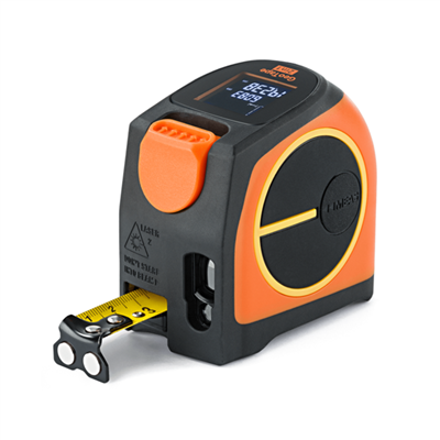 Télémètre laser GeoTape 2in1 avec ruban intégré de 5 mètres - Geo Fennel - Portée 20 mètres