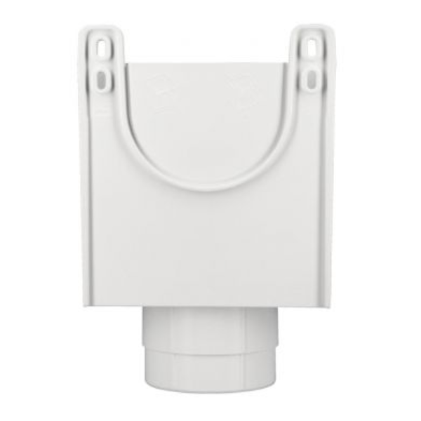 Boîte à eau de gouttière carrée Nicoll - Diamètre du tube 100 mm - Techtan Blanc