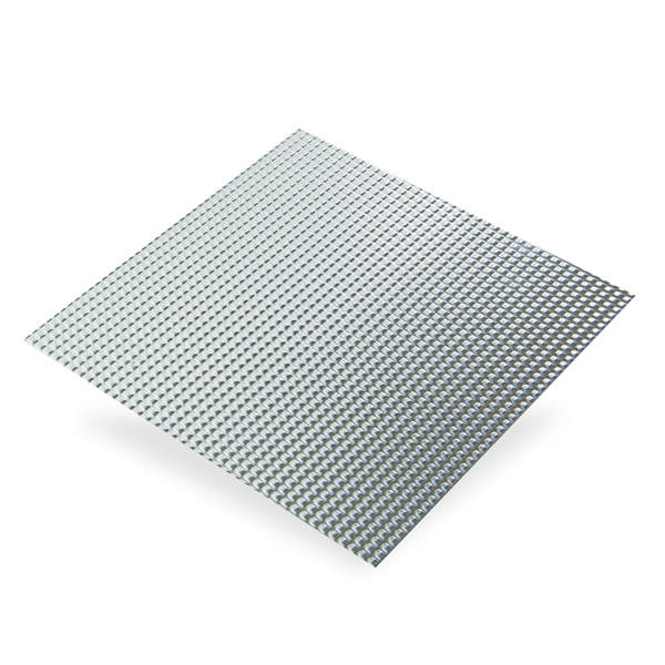 Plaque en Aluminium brut relief diamant - 500 x 500 mm - épaisseur 0.5 mm CQFD 2015-4502