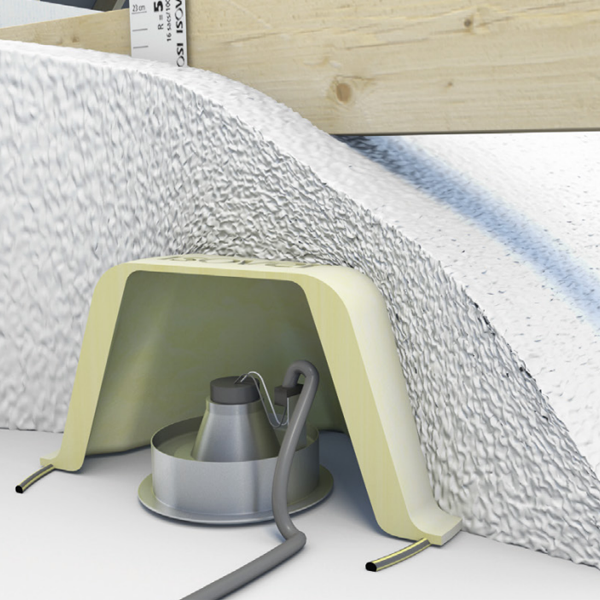 Protecteur de spot électrique en laine de verre incombustible pour combles perdus - Isospot Isover - boîte de 10