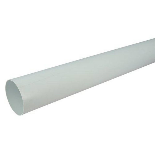 Tube de descente de gouttière rond Nicoll TD100 en Techtan Blanc - diamètre 100 MM - longueur 4 M