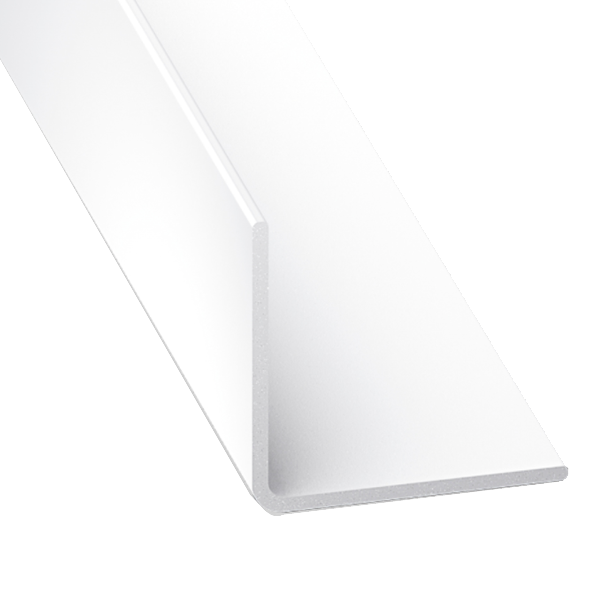 Cornière d'angle PVC blanche - 60 x 60 mm - longueur 2.6 mètres