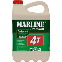 Carburant prêt à l'emploi pour moteurs 4 temps - Marline Premium 4T - Essence Alkylate - Bidon de 5 litres