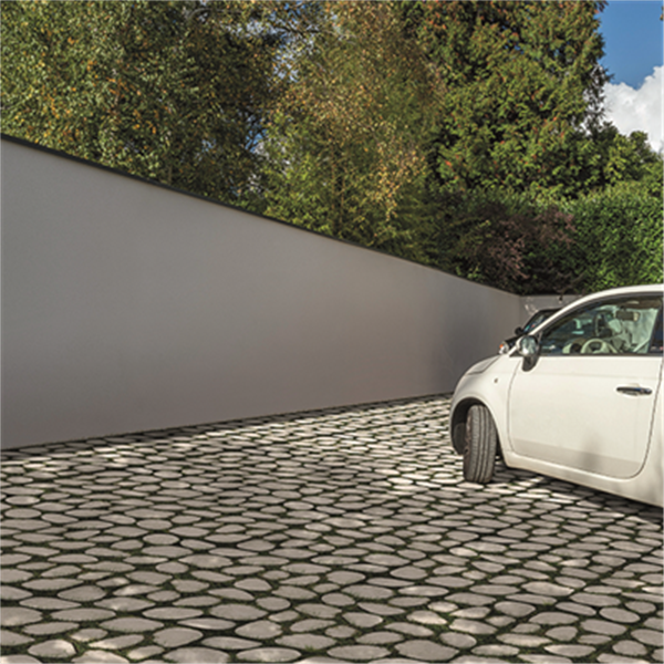 Pavé drainant béton décoratif Durance coloris Pierre - 50 CMx33 CM - 85 MM