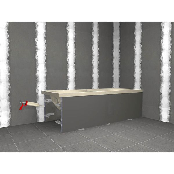 Tablier de baignoire à carreler Marmox Epoxy Board sans vérins - 1770 MMx600 MM - épaisseur 30 MM