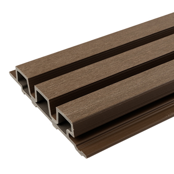 Bardage composite imitation bois aspect claire-voie - Weo 35 Fiberdeck - 33,00 MM x 170 MM - Long. 3,90 M - Coloris Teak