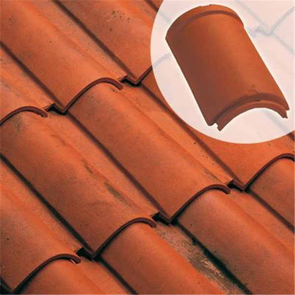 Tuile faîtière/arêtier 1/2 rond à emboîtement grand modèle - 702 Edilians - Rouge nuancé