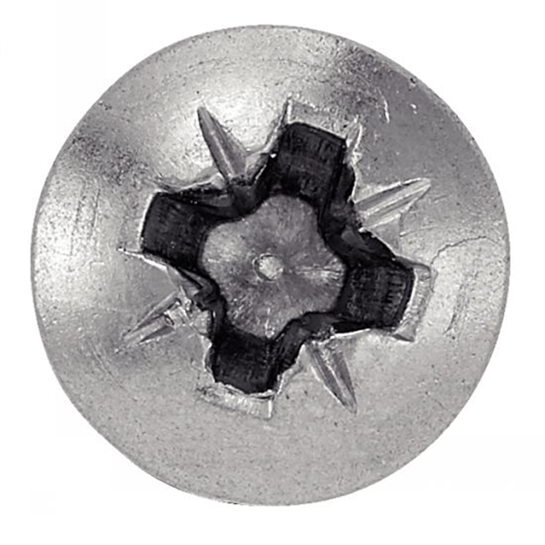 Vis pour agglomère tête cylindrique Pozidrive Inox A2 M04.5x20 - boîte de 200