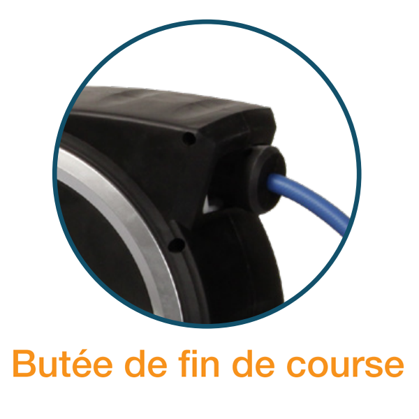 Enrouleur automatique air comprimé Lacmé carter fermé longueur 20 mètres 5/16"