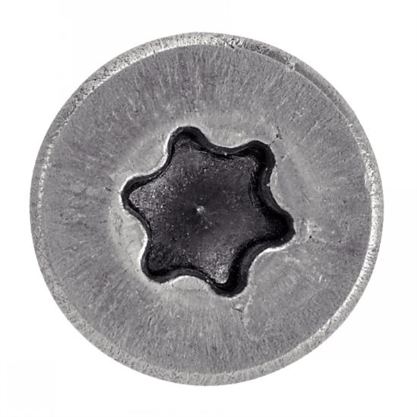 Vis à bois aggloméré tête fraisée 6 lobes filetage partiel inox A2 M4x45 - boîte de 200