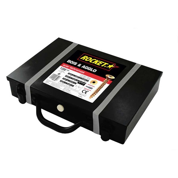 Malette 2250 vis Rocket tête fraisée empreinte étoile pour le bois et l'aggloméré