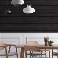 Bardage bois brûlé pour murs intérieurs et extérieurs - 186 MM x 20,00 MM - 4,15 M - Ignite effet écaille de dragon