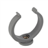 Collier de fixation forme lyre pour système d'évacuation des eaux usées - avec insert P.7/150 - polypropylène gris - Ø60 mm