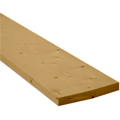 Planche de coffrage en sapin - bois de choix 4 - 200 MM x 27 MM - longueur 4,00 M