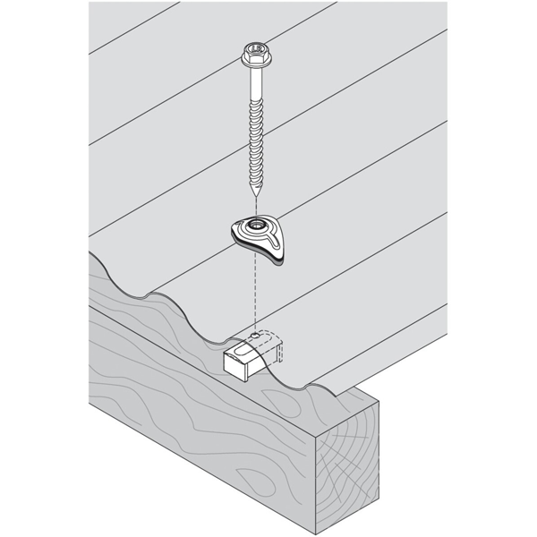 Cavalier monobloc à étanchéité intégrée Etancovalu - Ø 6.5 mm - 25 pièces