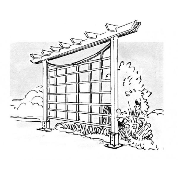 Pied de poteau carré sur platine "prêt à fixer" largeur 91 mm hauteur 150 mm