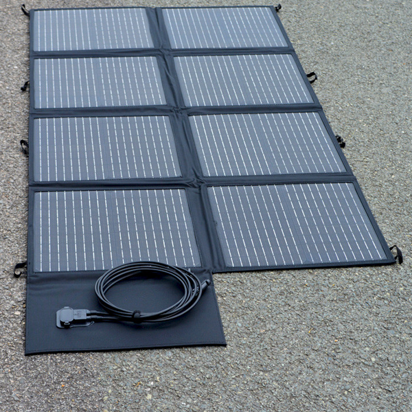 Panneau solaire pliant IZYWATT Orium - capacité 160W - avec adaptateur MC4 sacoche de transport et câble de 2 mètres