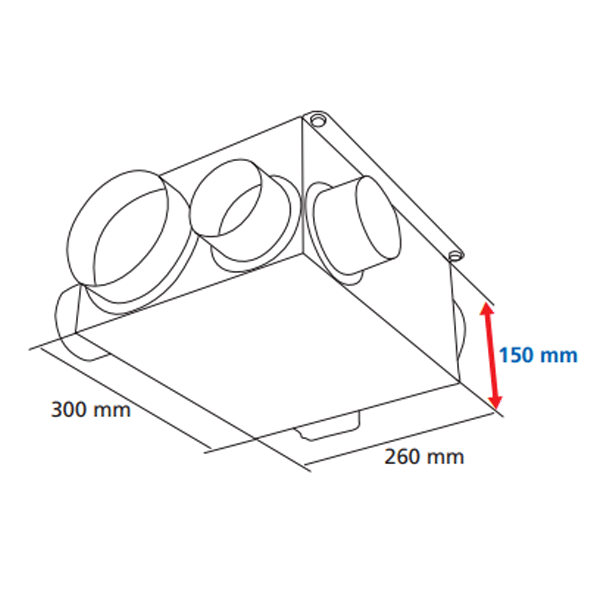 Ensemble VMC simple flux autoréglable extra plate - 150 mm d'épaisseur - Autogyre