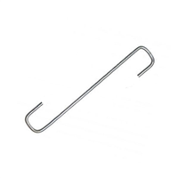 Crochet tuile canal 12 cm acier galvanisé boucle carrée - boîte de 5 kg