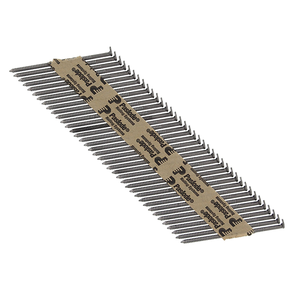 Clou cranté 34° en bande papier Paslode avec gaz pour IM90 - 2,8x51mm - boîte de 3750