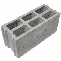 Bloc creux en béton rectifié Technibloc coupe-feu 3H - B60 - 500 MM x 200 MM x 200 MM
