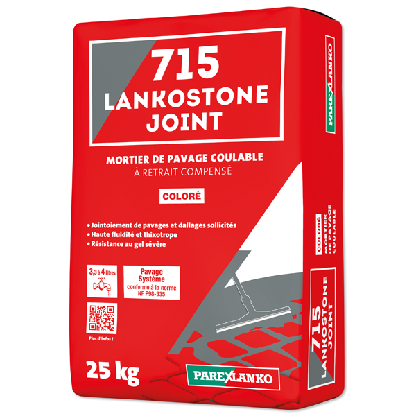 Mortier de pavage LANKOSTONE JOINT 715 - Blanc - Sac de 25 KG
