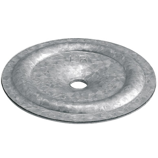 Rondelle pour fixation sur étanchéité bitumeuse - alu/zinc - trou de 4,5 mm - Ø 40 mm