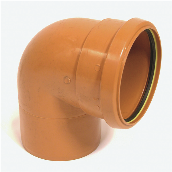 COUDE PP ASSAINISSEMENT MALE FEMELLE 90° DN 125 A JOINT