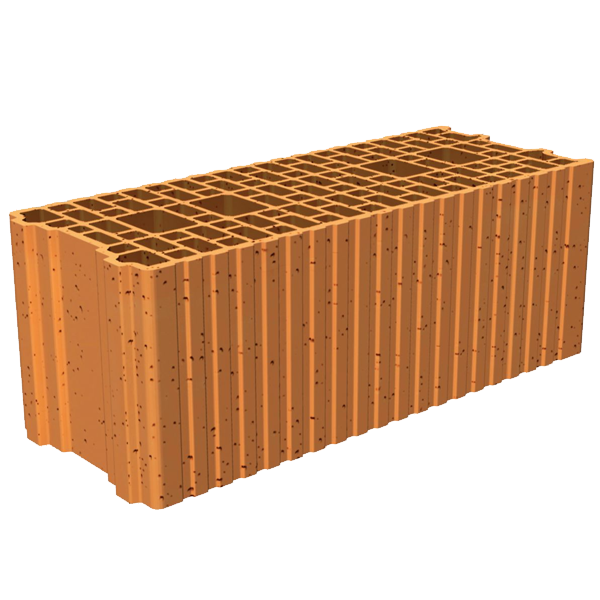 Brique complémentaire rectifiée isolante Porotherm R20 - 500,0 MM x 200 MM x 189,0 MM
