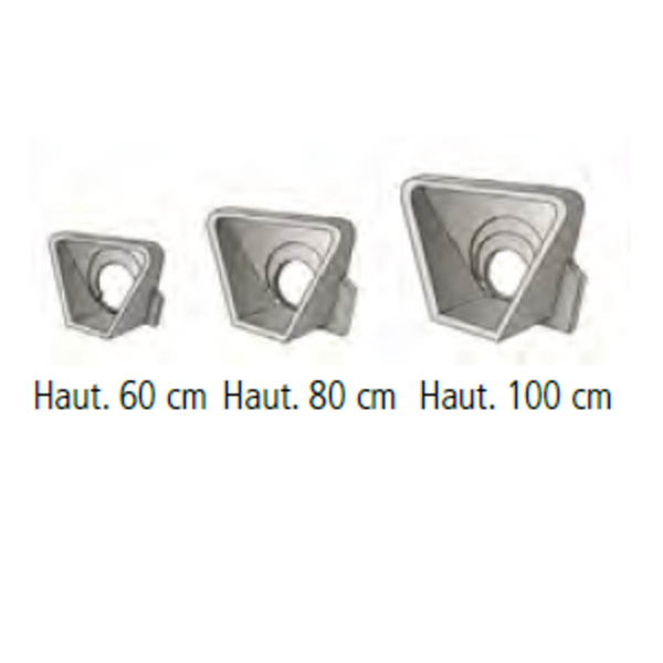 Tête de pont H80 pour tuyaux béton Ø300 à Ø400