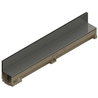 ACO SELF 100 BP HAUTEUR 95MM COUVERTURE A FENTE ACIER INOX 304L HAUTEUR 105MM FE