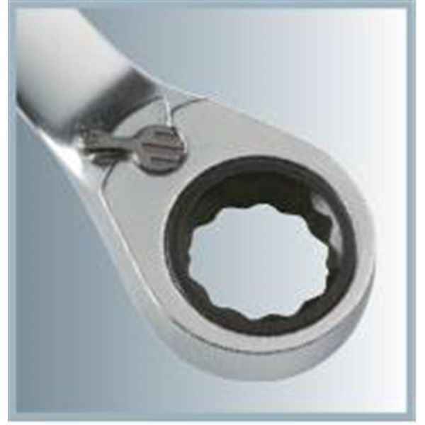 Jeu de 10 clés mixtes à cliquet réversible GEARplus KS Tools sur double support - 8 à 19 mm