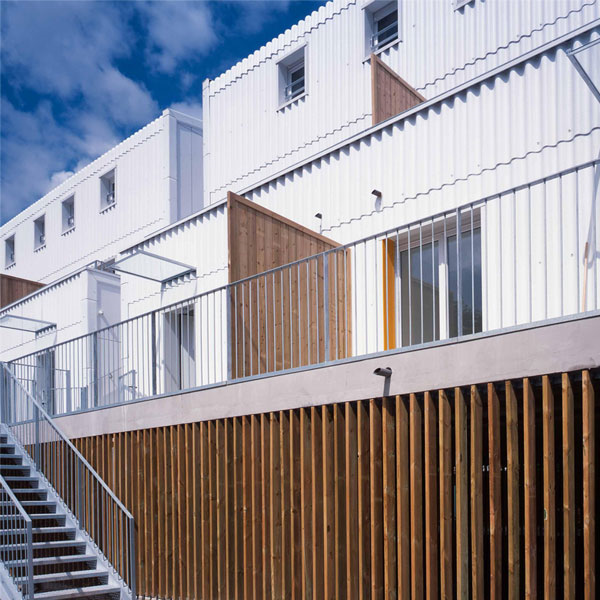 Plaque ondulée 6 ondes en fibres-ciment - Couverture et Façade - P06 Coloronde FR - 1585 x 1095 mm - Vert foncé