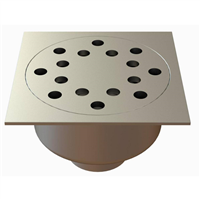 SIPHON 247X247 SORTIE VERT 100 MM RENFORCEE 25100R