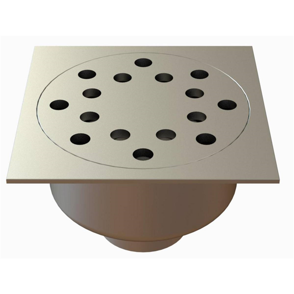 SIPHON 247X247 SORTIE VERT 100 MM RENFORCEE 25100R