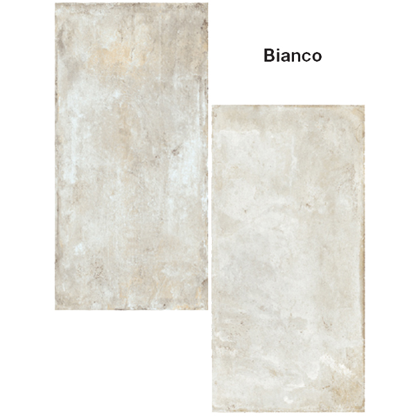 Carrelage sol intérieur effet "terre cuite" Cottoantico - Bianco - 60 CM x 30 CM - ép.9 MM