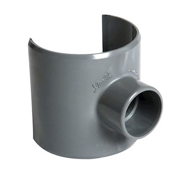 Selle à 90° Nicoll SL874 - PVC gris - diamètre 80/75 et 40 mm