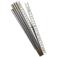 Mesure pliante en aluminium Gravemat Duralumin Stanley - Dimensions 1 m x 15 mm - 5 branches