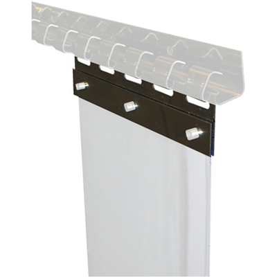 Jeu de 2 plaquettes de fixation largeur 300 mm pour lanière PVC