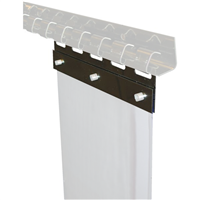 Jeu de 2 plaquettes de fixation largeur 300 mm pour lanière PVC