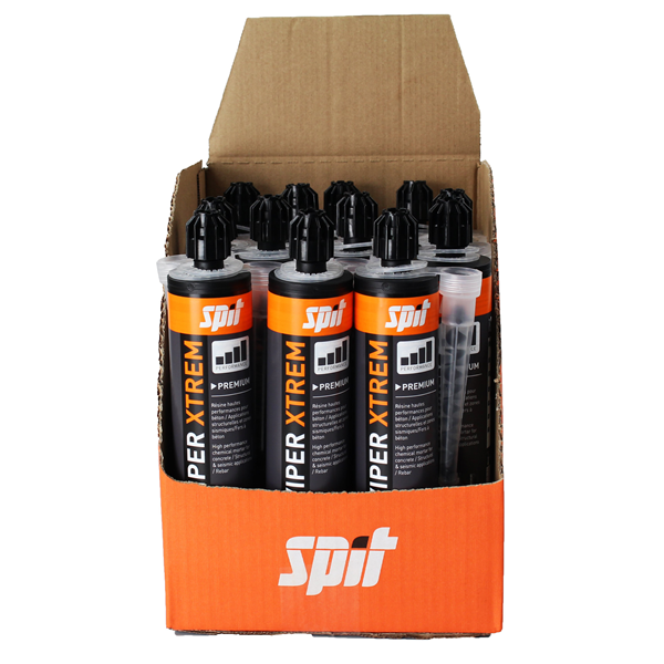 Résine de scellement chimique SPIT VIPER XTREM - cartouche de 410 ml + 2 buses