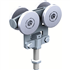 Monture fixation sur chant avec 4 galets charge 80 kg pour rail 35x30 - Lot de 2